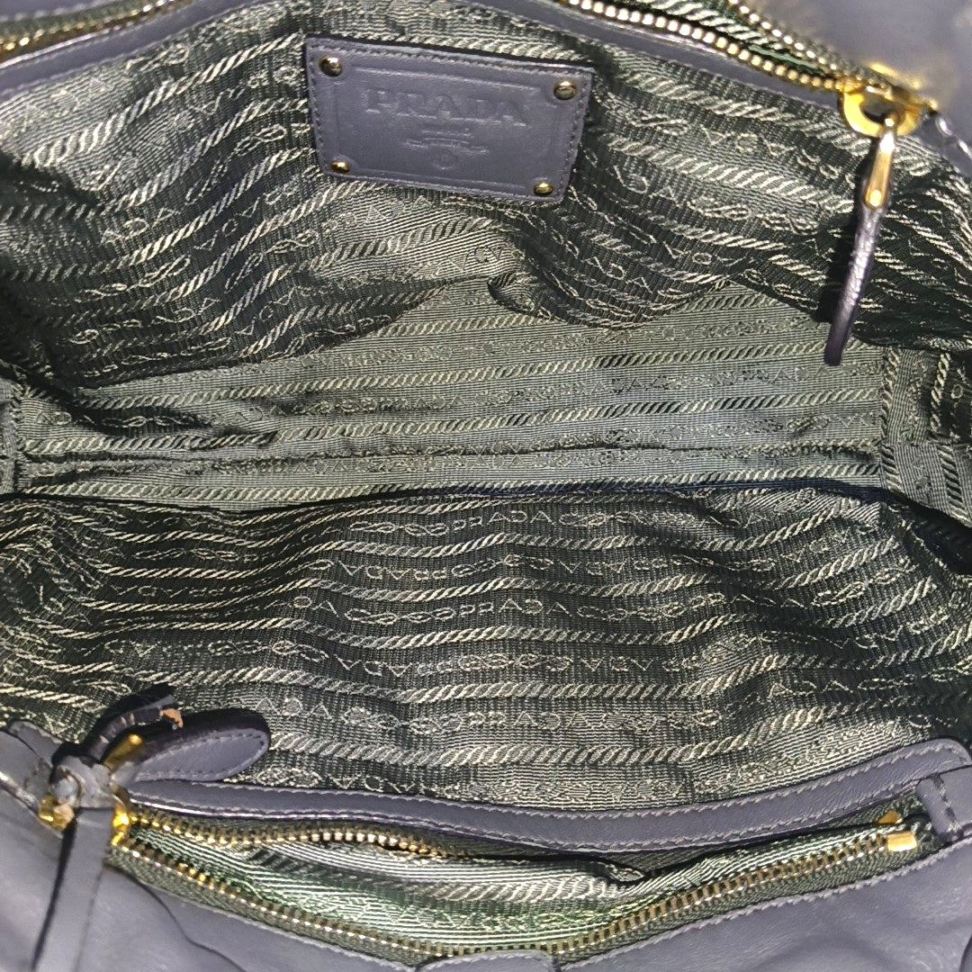 Nylon Top Handle Bag Green