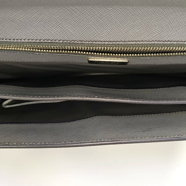 Calfskin Top Handle Bag Gray
