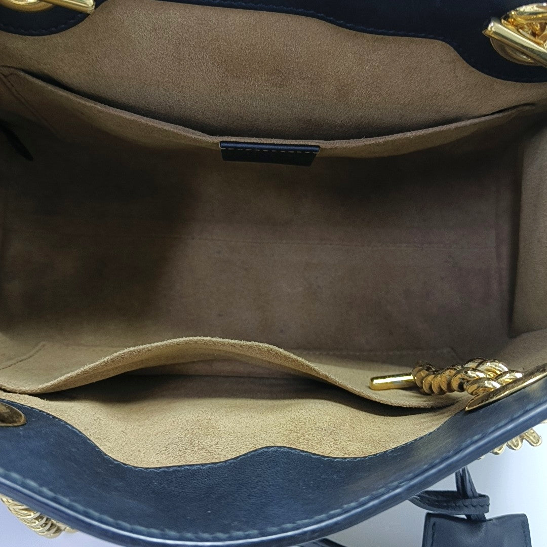 Padlock Small Monogram Coated Canvas Beige