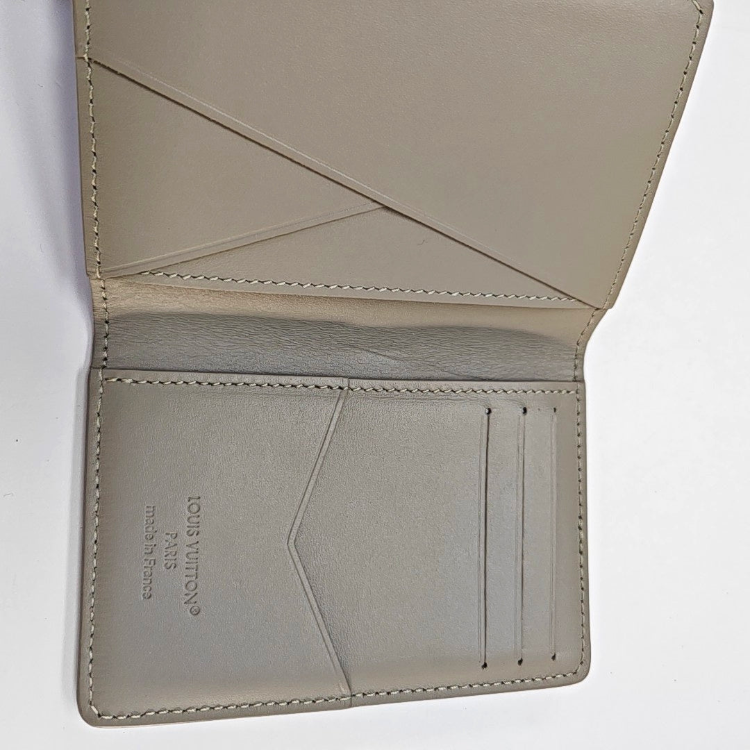 SLENDER Monogram Calfskin Gray Card Holder
