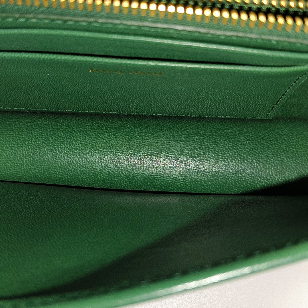 My Miu Quilted Lambskin Green