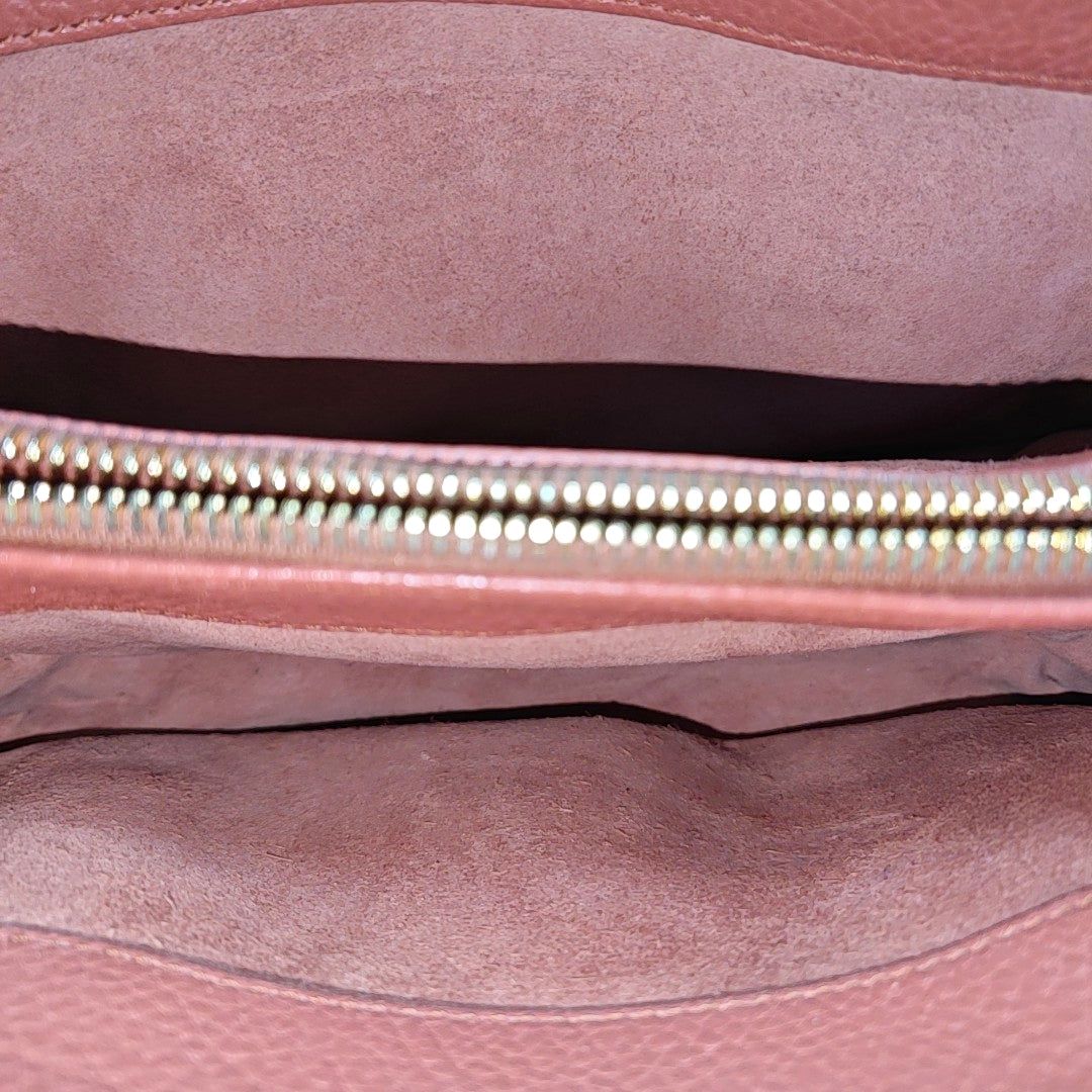 Calfskin Shoulder Bag Orange