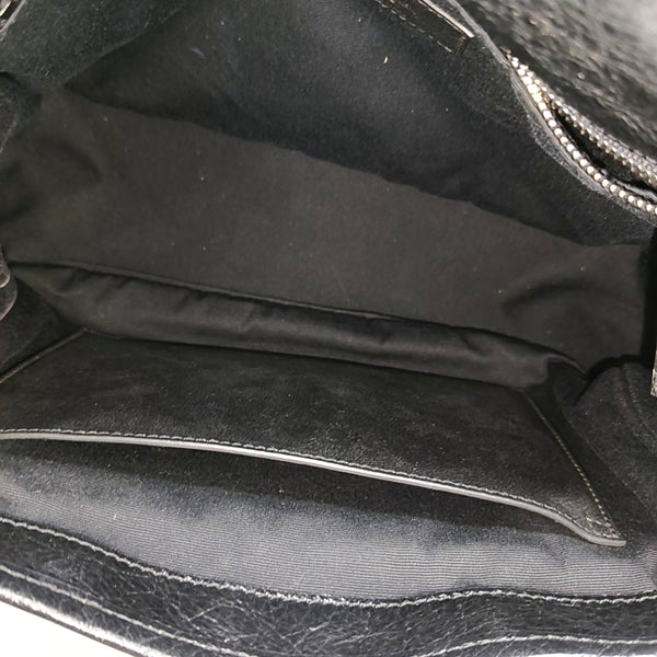 NIKI Medium Chevron Calfskin Black