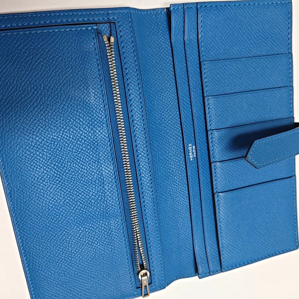 Bearn Medium Epsom Blue Wallet