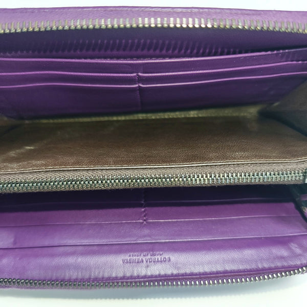 Calfskin Wallet Purple