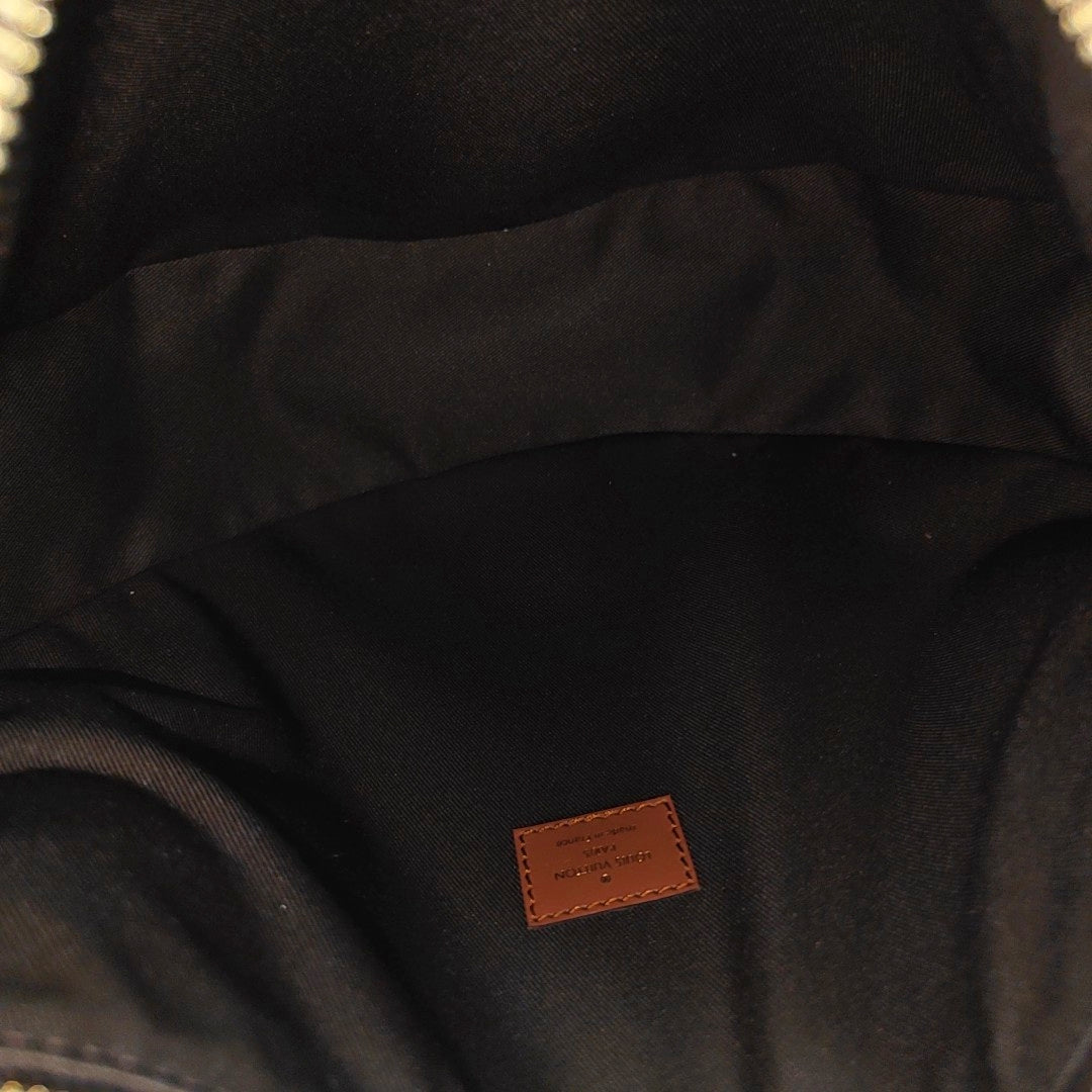 LOOP HOBO Monogram Coated Canvas Brown