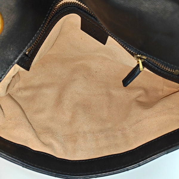 GG Marmont Medium Quilted Calfskin Black