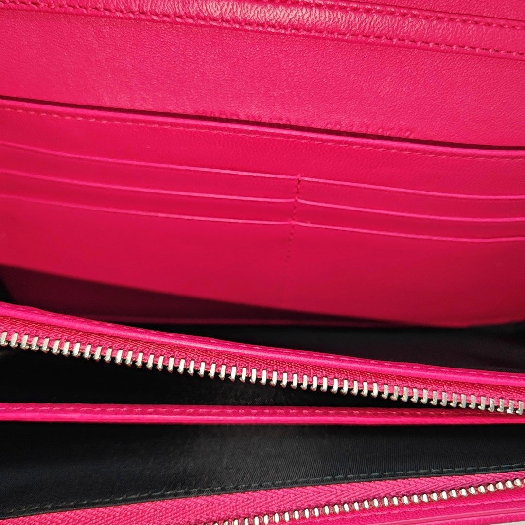 Cannage Lambskin Top Handle Bag Red