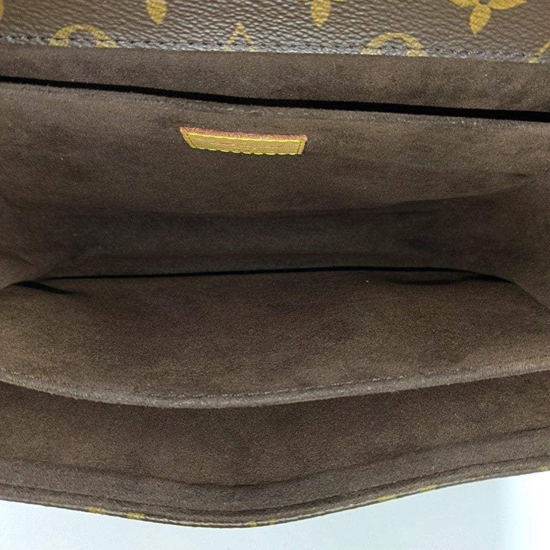 MÉTIS MM Monogram Coated Canvas Brown