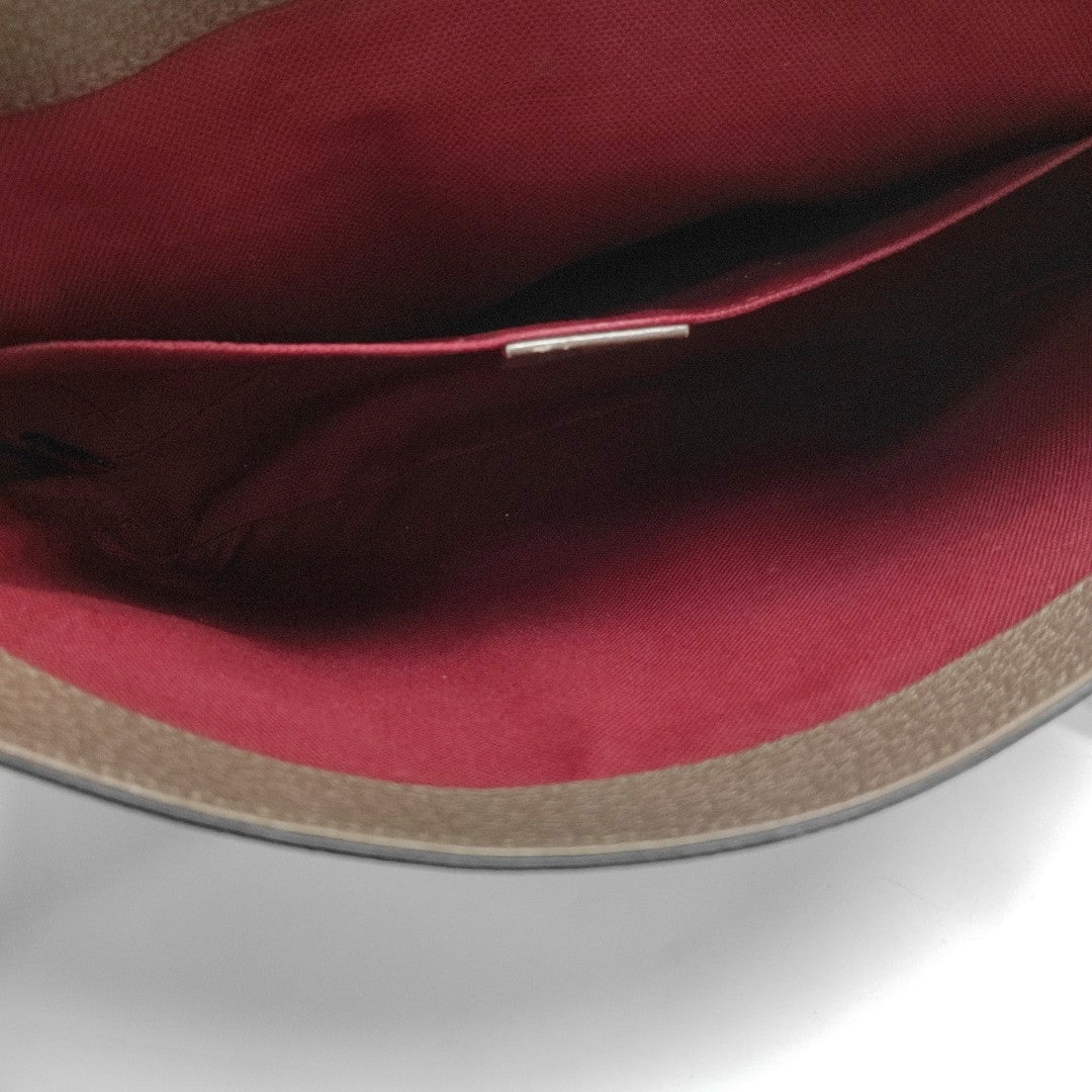Monogram Coated Canvas Crossbody Bag Brown