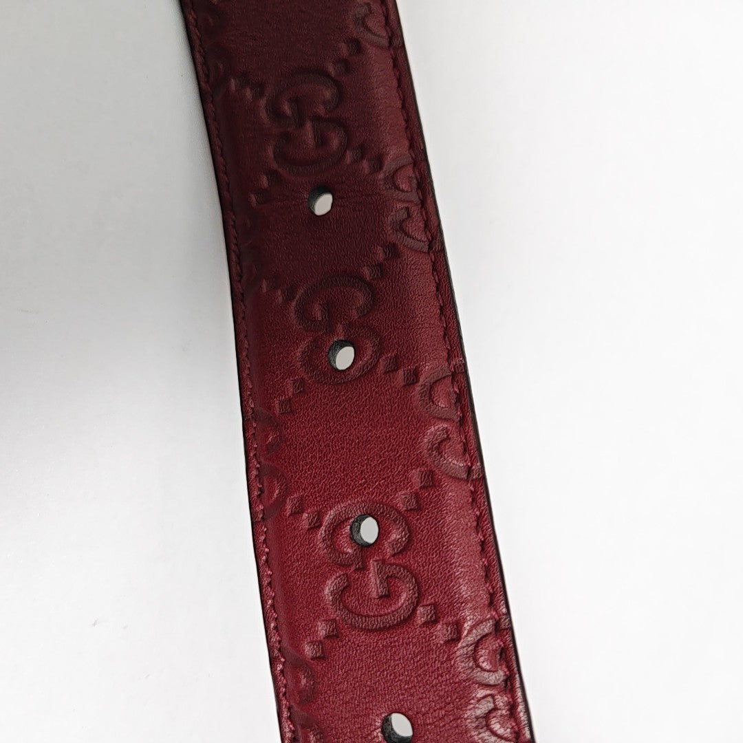 Leather Belt Red
