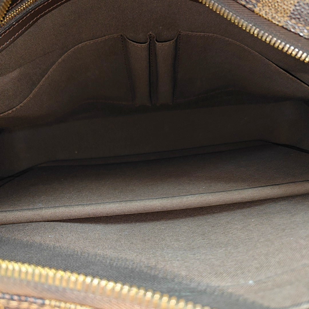 PORTE-DOCUMENTS GM Damier Ebene Coated Canvas Brown