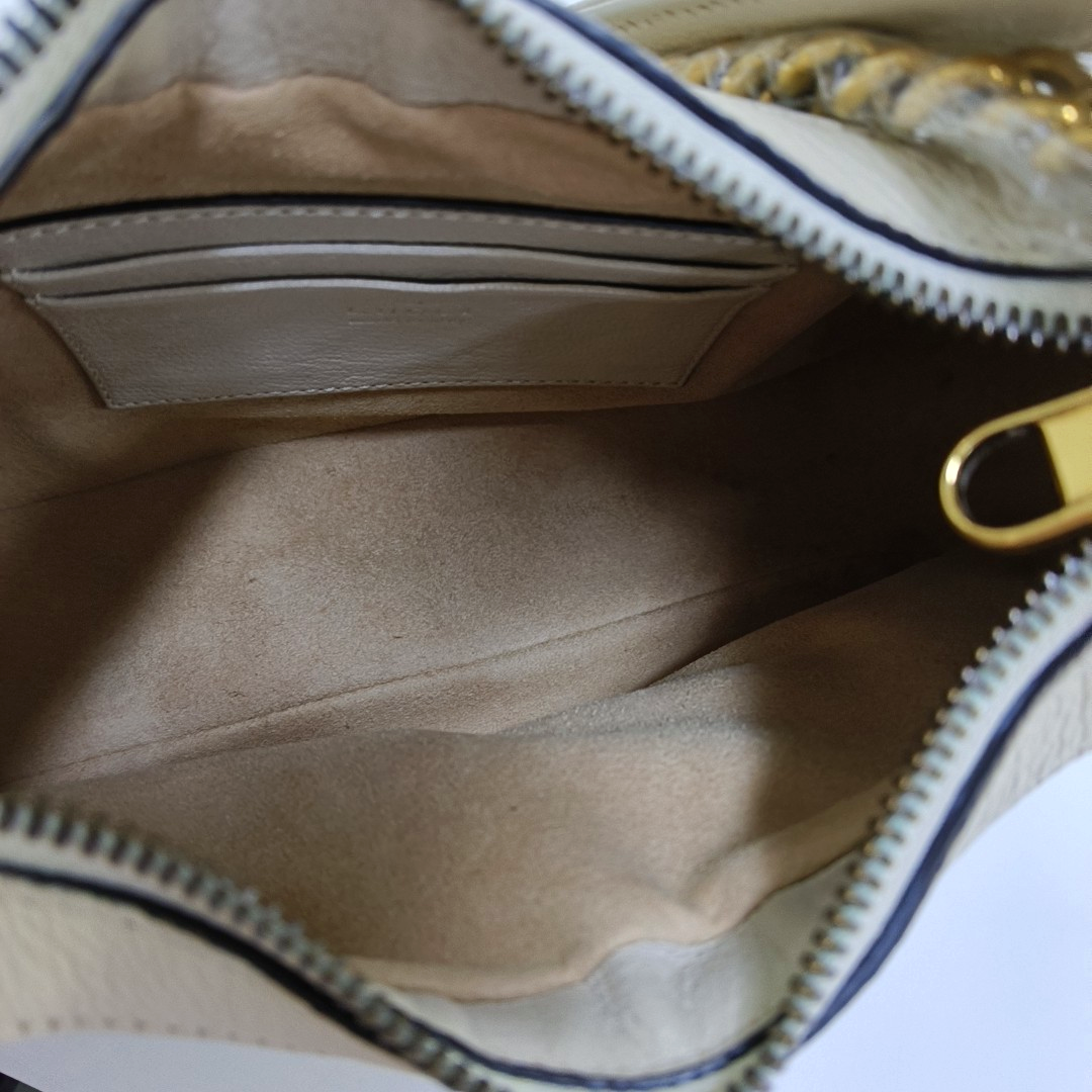 Aphrodite Small Calfskin White