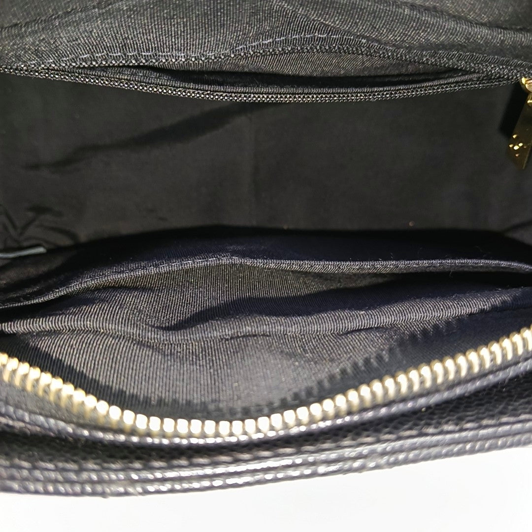 CHANEL PETITE Quilted Grained Calfskin Black