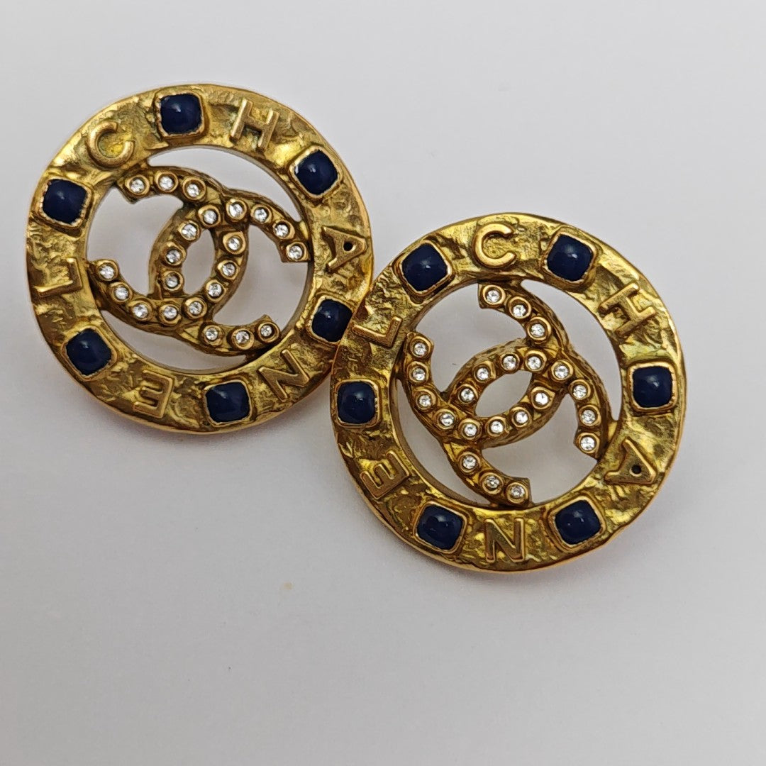 Metal Gold Stud Earrings