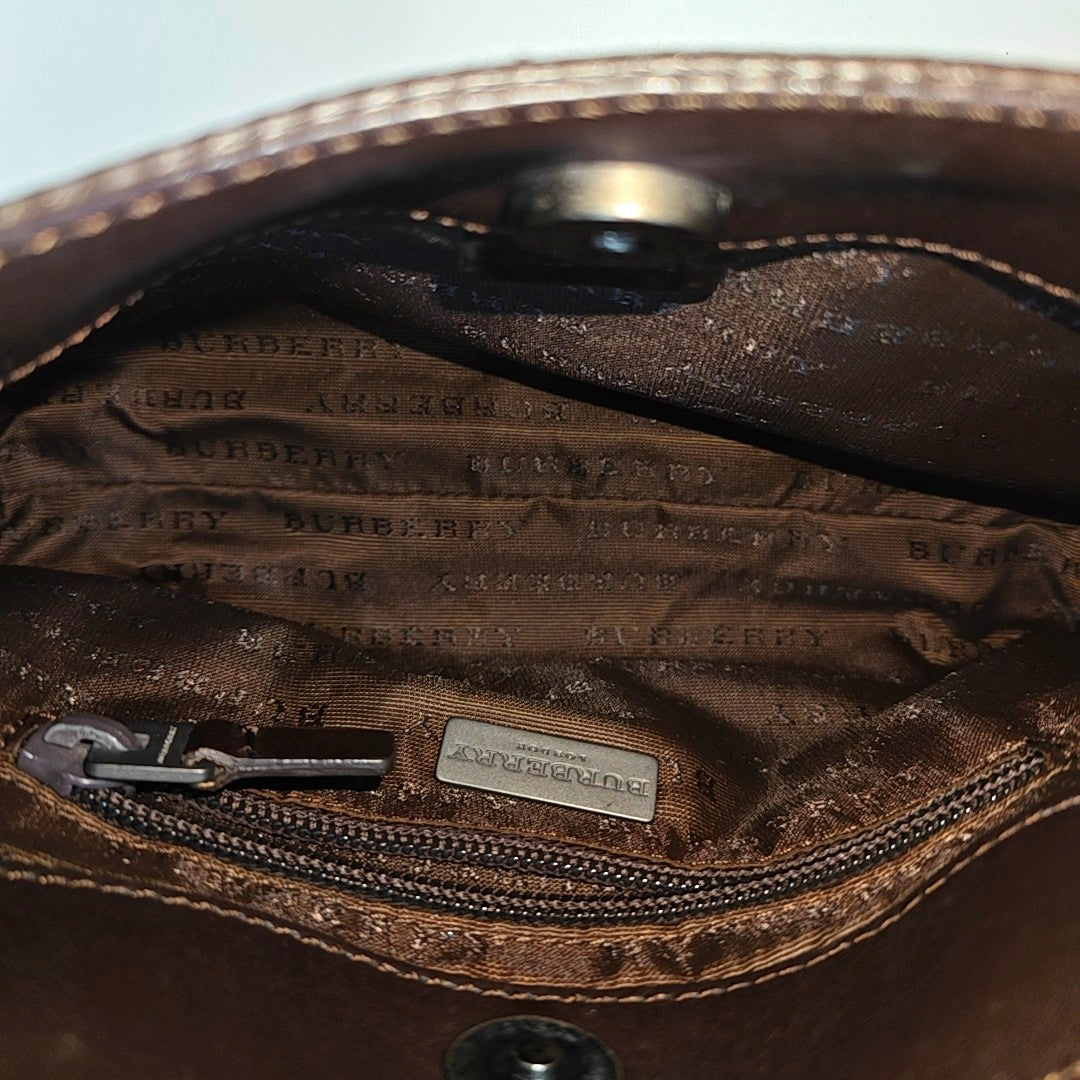 Coated Canvas Top Handle Bag Beige