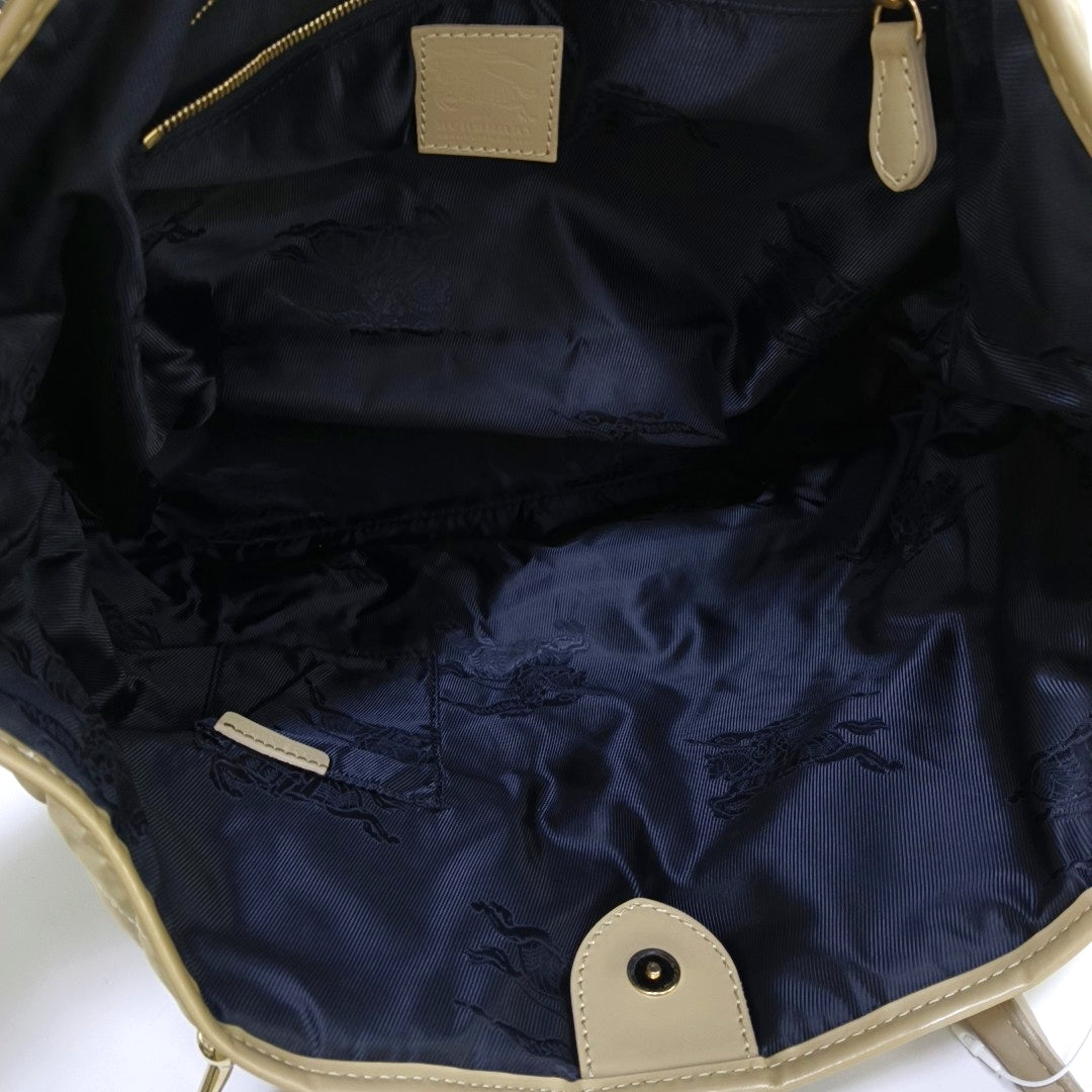 Quilted Nylon Beige