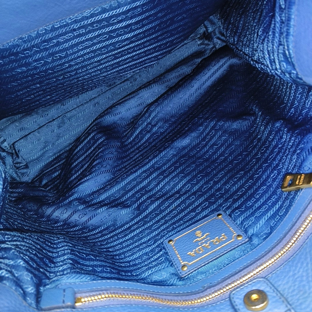 Calfskin Tote Bag Blue