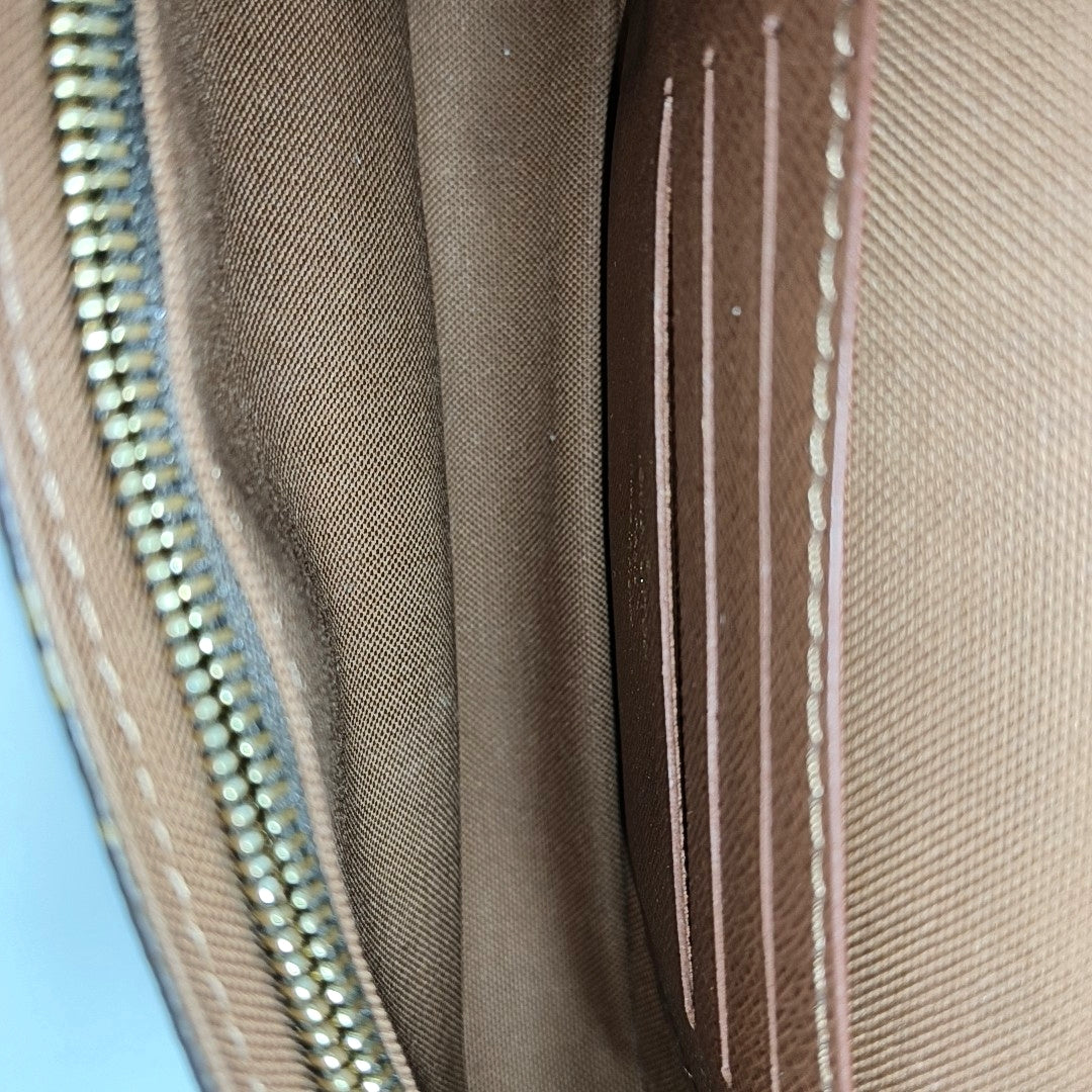 IVY Monogram Coated Canvas Brown