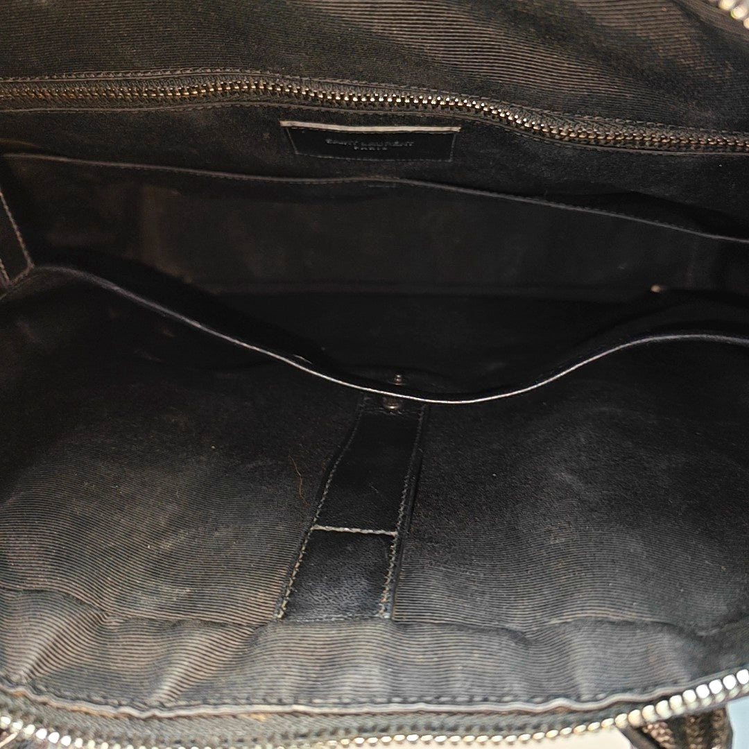 SAC DE JOUR Piel de becerro negra