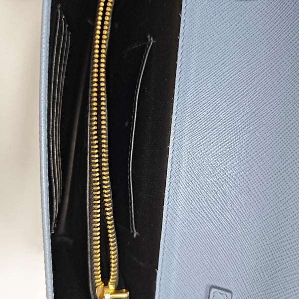 Calfskin Shoulder Bag Blue