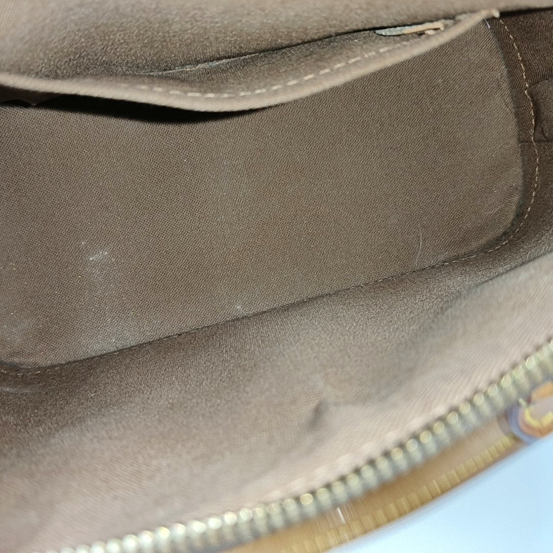 ALMA BB Monogram Coated Canvas Brown