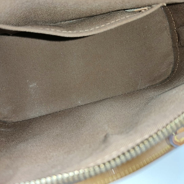 ALMA BB Monogram Coated Canvas Brown