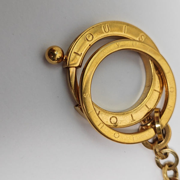 Metal Bag Charm Gold