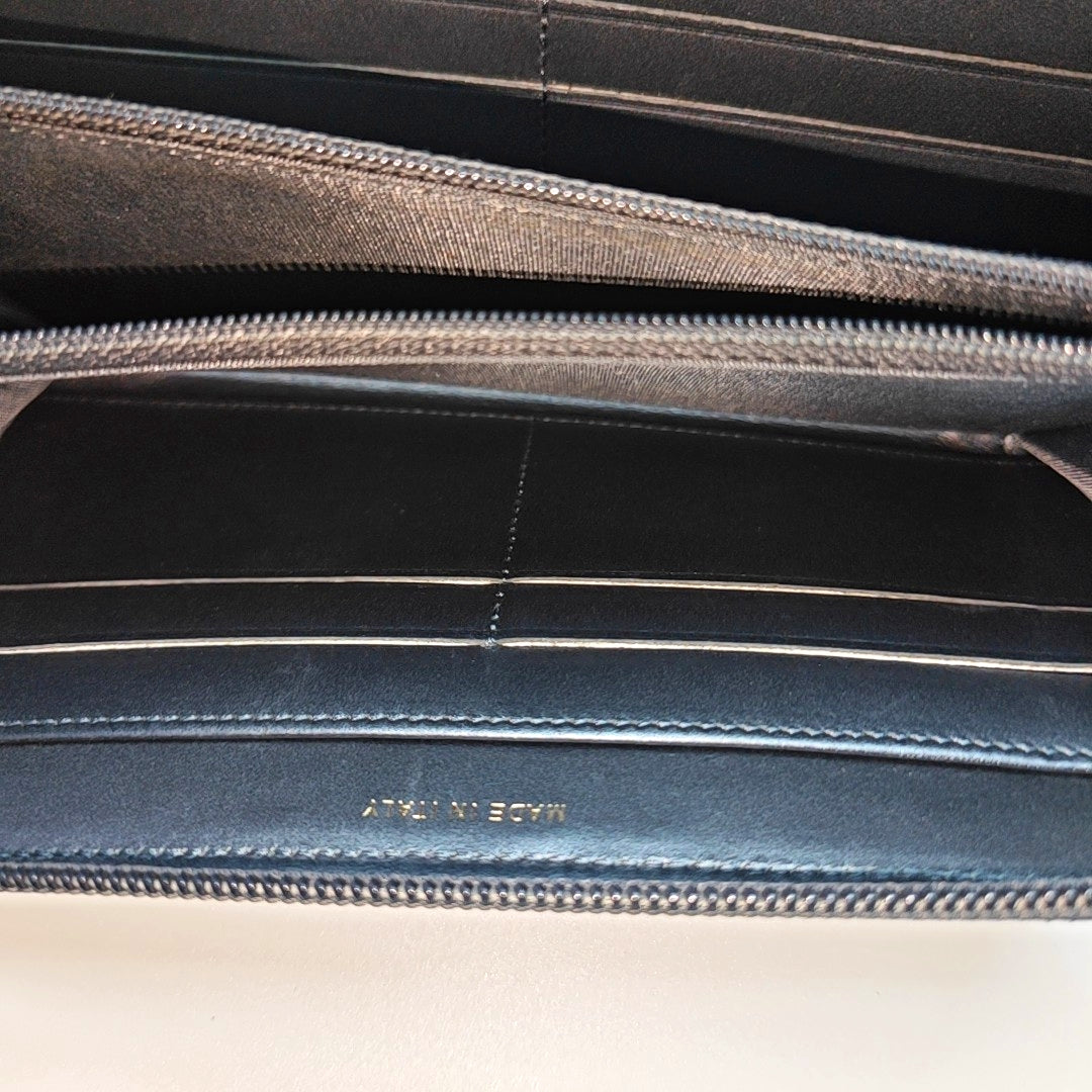 BOY CHANEL Mini Quilted Calfskin Blue Wallet