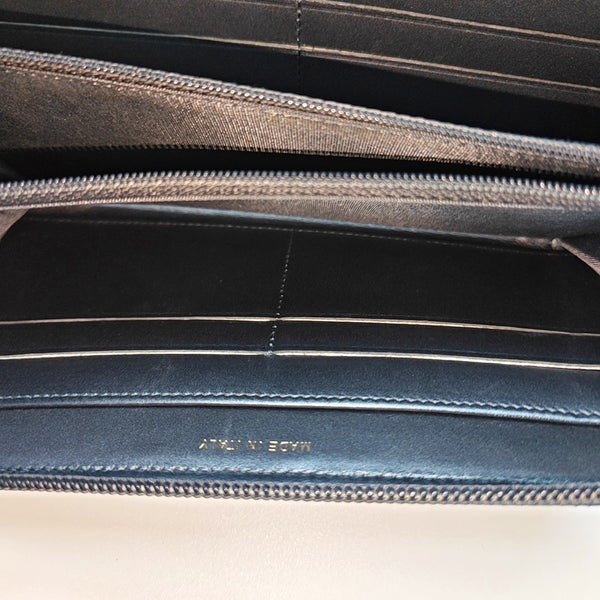 BOY CHANEL Mini Quilted Calfskin Blue Wallet