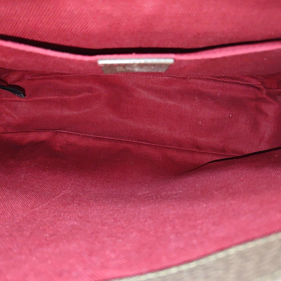 Monogram Coated Canvas Shoulder Bag Brown