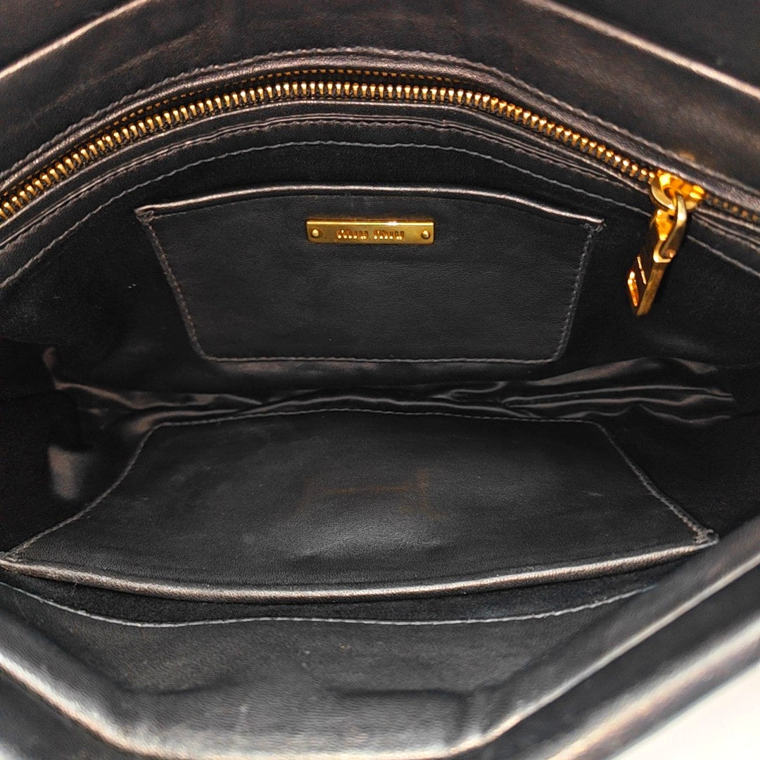 Quilted Lambskin Clutch Black
