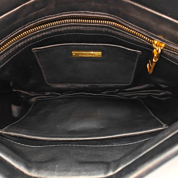 Quilted Lambskin Clutch Black