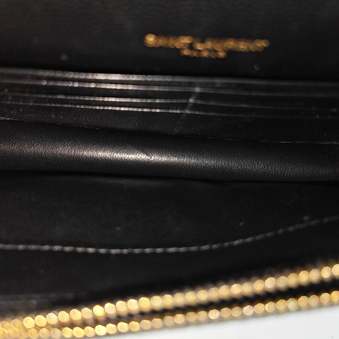 MONOGRAM WOC Chevron Calfskin Black