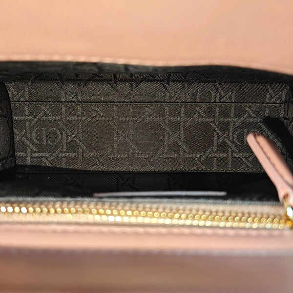 Authenticated pre-owned  Lady Dior Mini Lambskin Beige - Tote Bag at Looply