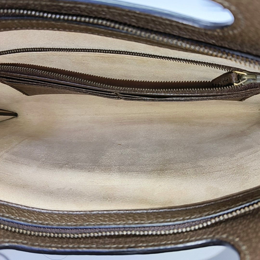 Monogram Coated Canvas Top Handle Bag Beige