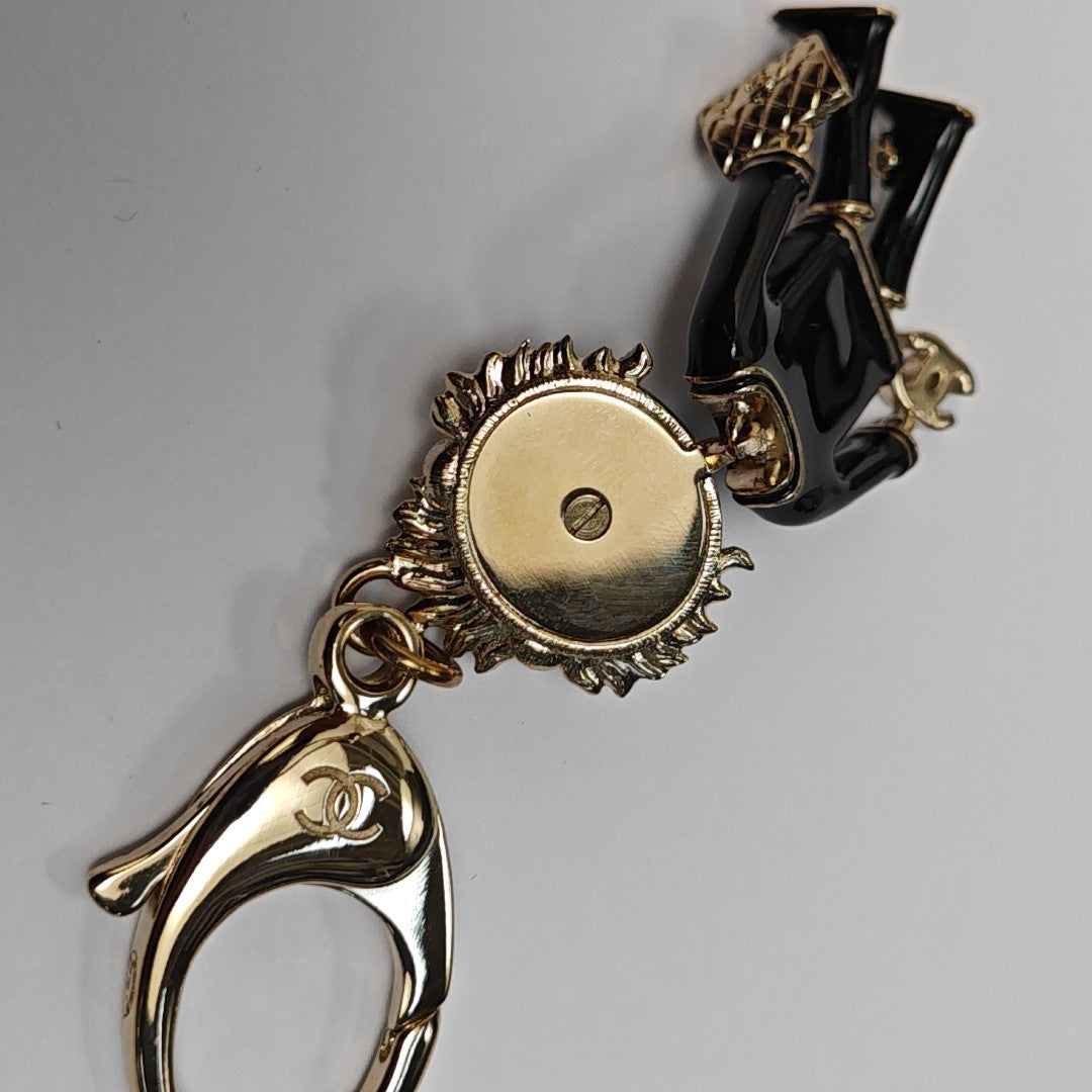 Metal Bag Charm Gold