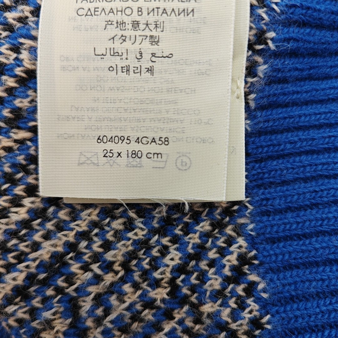 Wool Scarf Blue