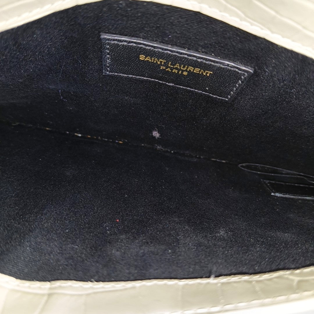 UPTOWN Small Calfskin White