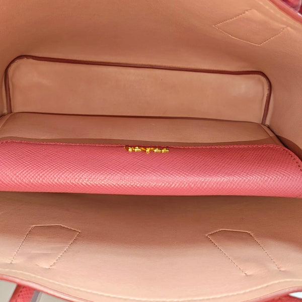 Double Medium Saffiano Calfskin Red