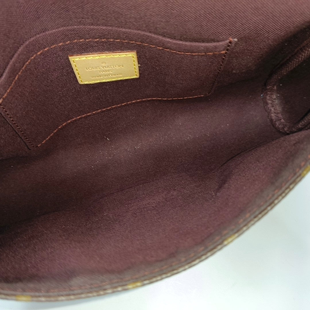 FAVORITE MM Monogram Coated Canvas Brown