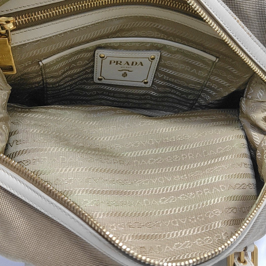Canvas Shoulder Bag Brown