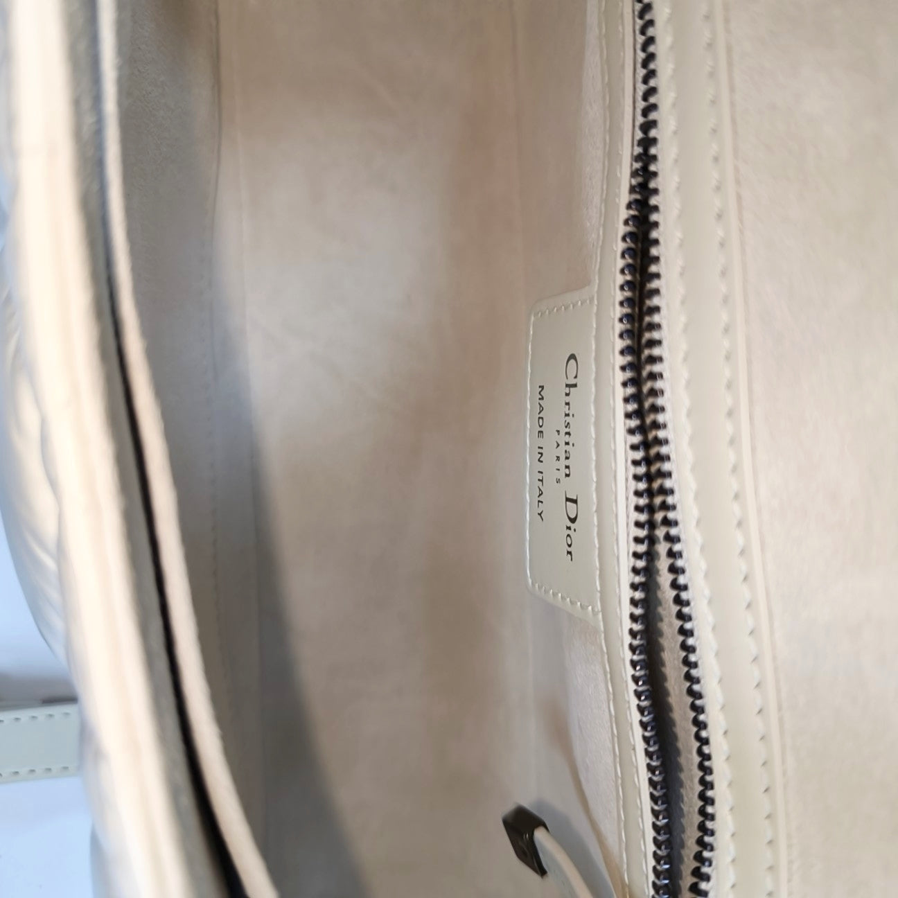 Diorcamp Small Cannage Calfskin White