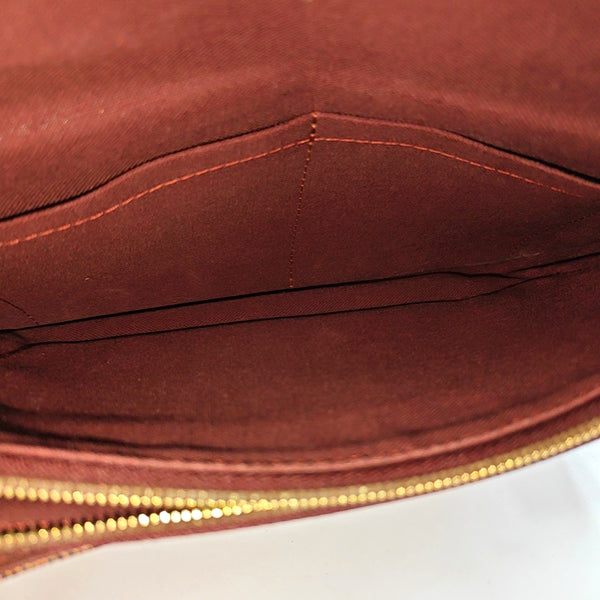 HOXTON Damier Ebene Coated Canvas Brown