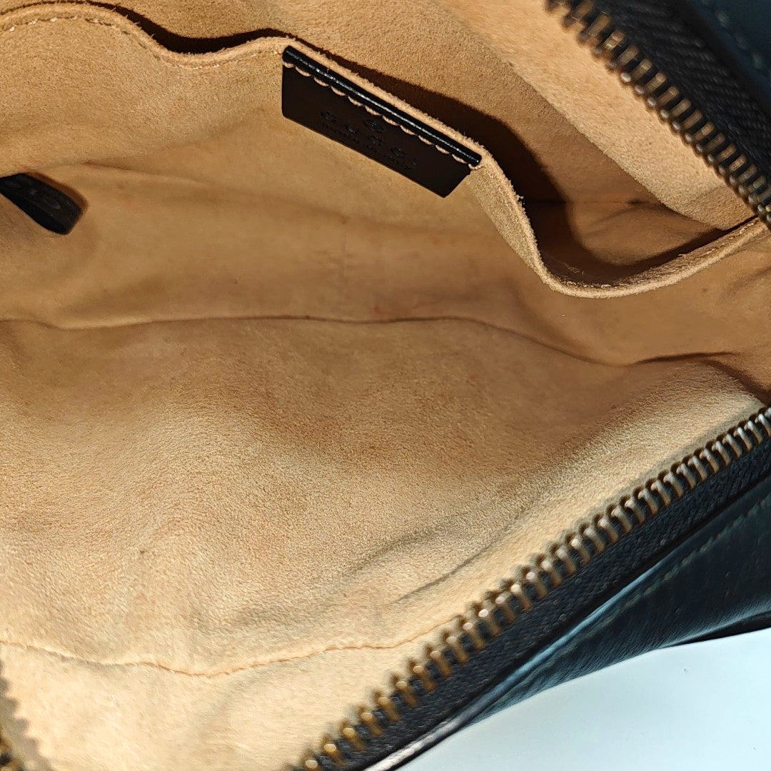 GG Marmont Mini Quilted Calfskin Black