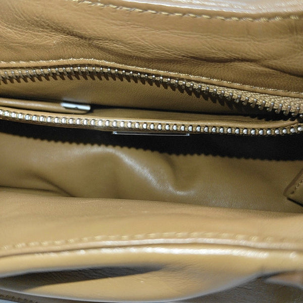 Lambskin Shoulder Bag Brown