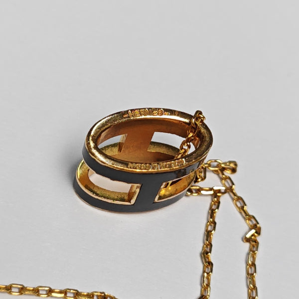 Pop H Metal Gold Necklace