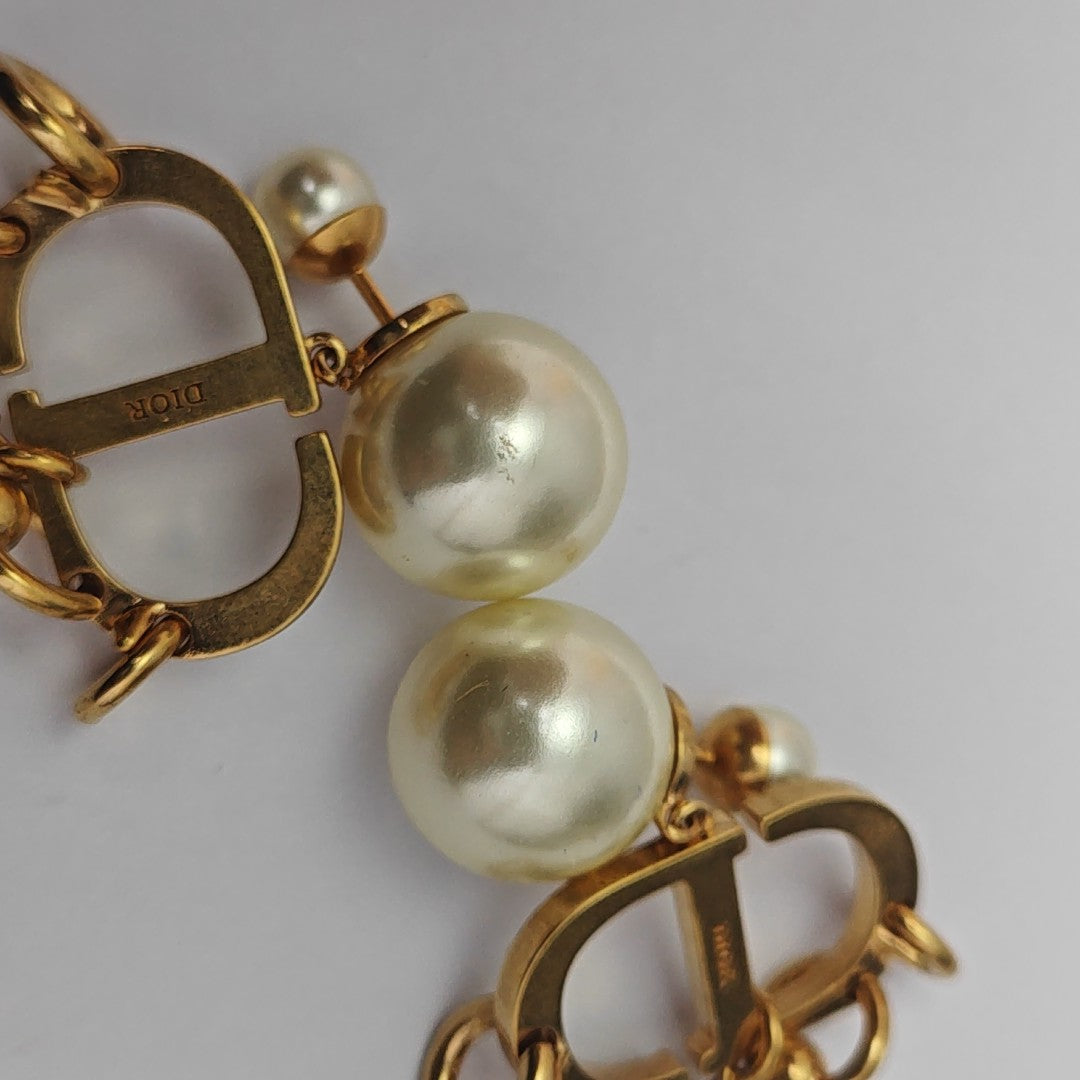 Metal White Stud Earrings