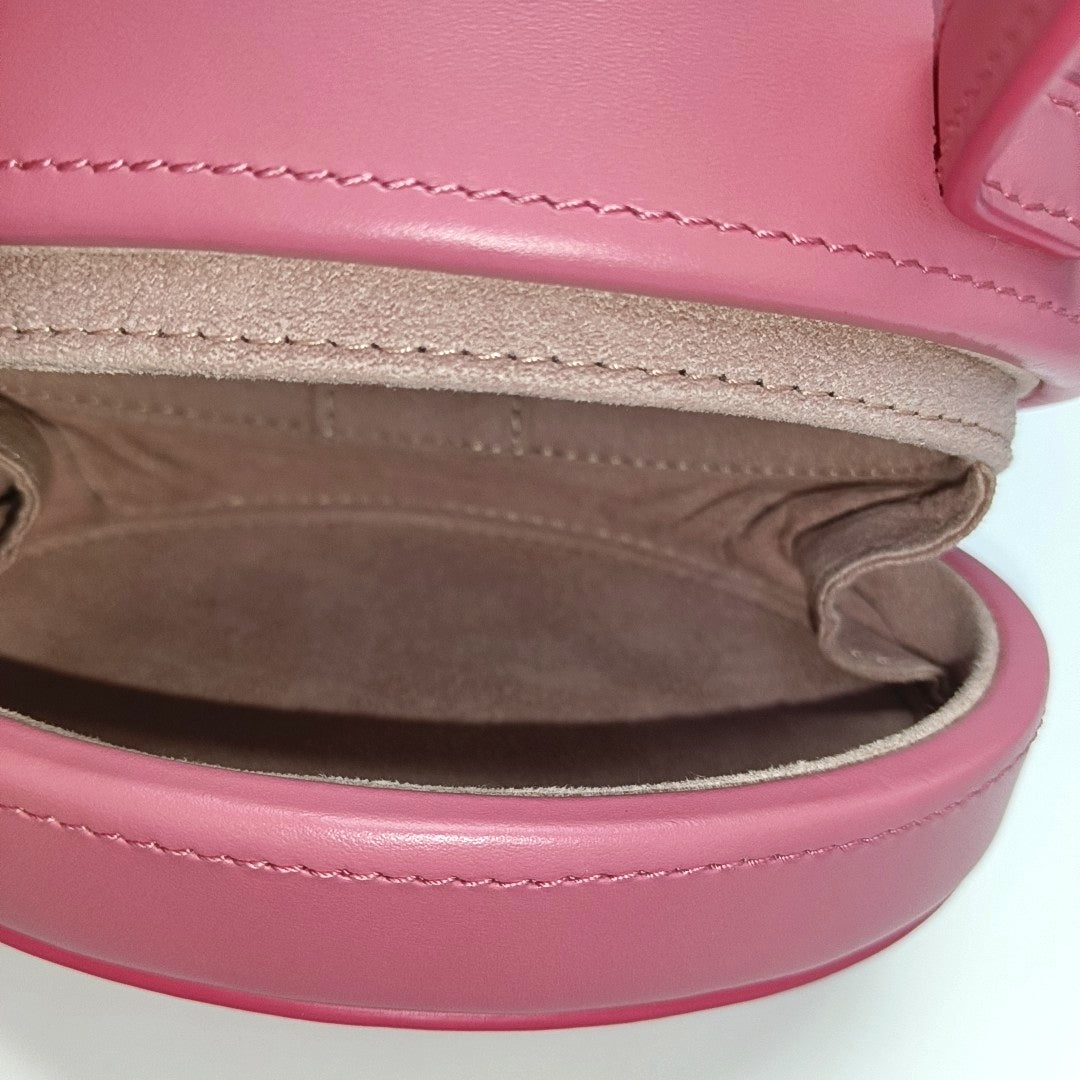 Authenticated pre-owned  TRIOMPHE Calfskin Pink - Top Handle Bag at Looply