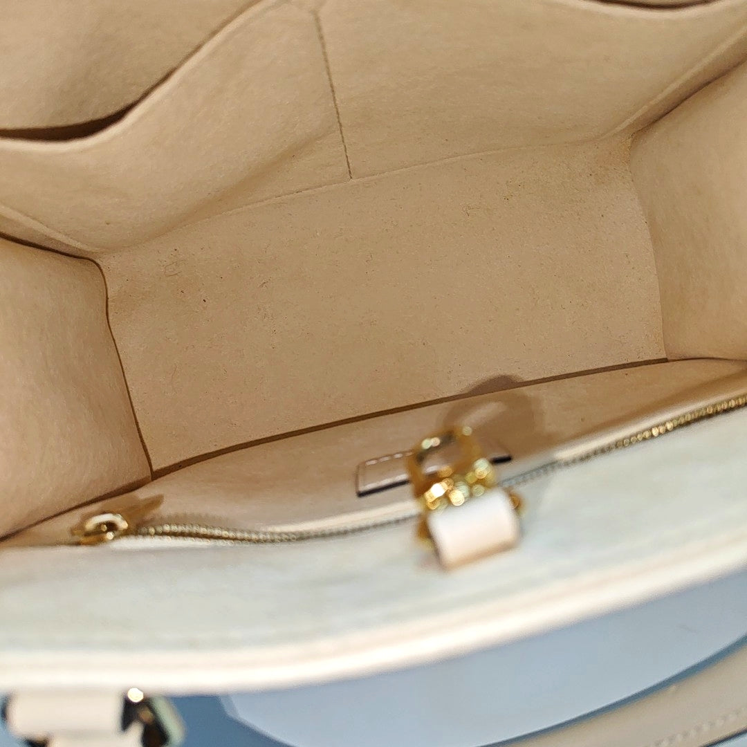 ONTHEGO PM Monogram Calfskin Beige